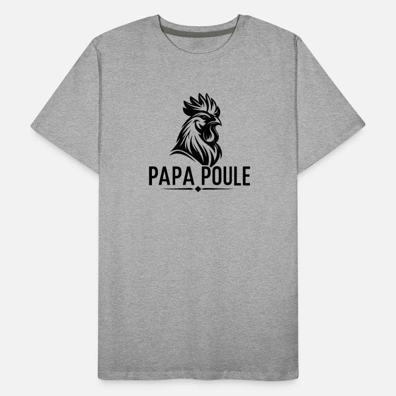 Daddy Hen – Beschützender Daddy Männer Premium Bio T-Shirt