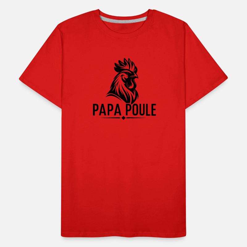 Daddy Hen – Beschützender Daddy Männer Premium Bio T-Shirt
