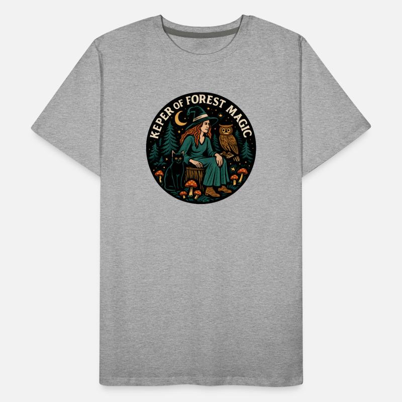 Sort de la Forêt Patch de la Sorcière de la Forêt T-shirt bio Premium Homme