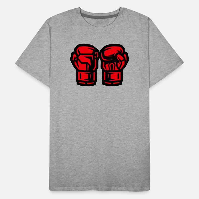 Symbole des gants de boxe Boxe T-shirt bio Premium Homme