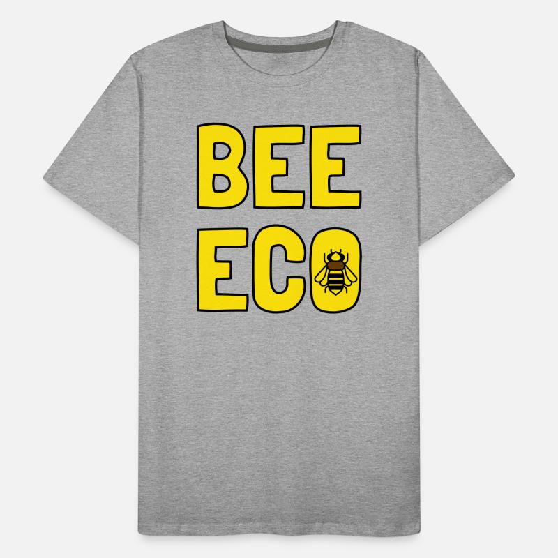 Bee Eco Bee Yellow Pollen Men's Premium Organic T-Shirt