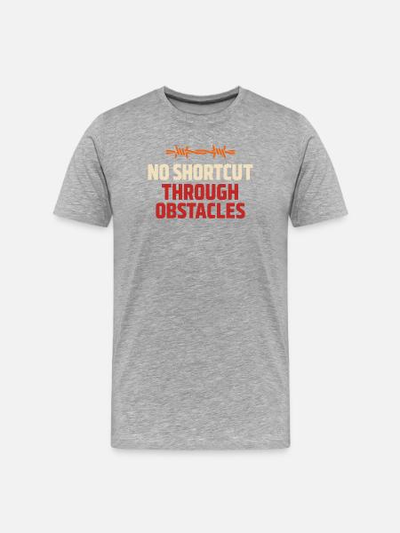 Parcours d’obstacles Course d’obstacles OCR - T-shirt bio Premium Homme - gris chiné