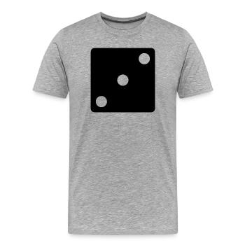 Das Spiel sagt - Männer Premium Bio T-Shirt - Grau meliert - Vorne - Damien (186cm)
