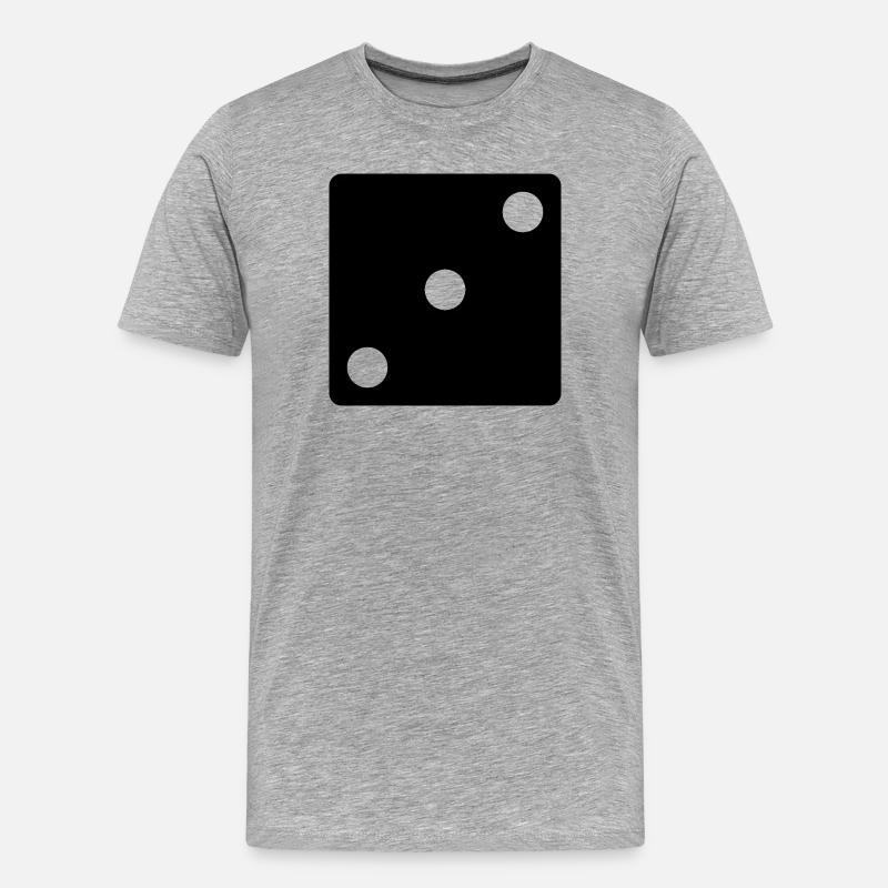 Das Spiel sagt - Männer Premium Bio T-Shirt - Grau meliert
