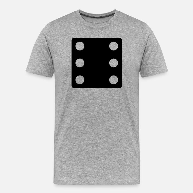 Das Spiel sagt - Männer Premium Bio T-Shirt - Grau meliert
