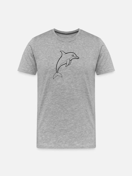 Dauphin - T-shirt bio Premium Homme - gris chiné