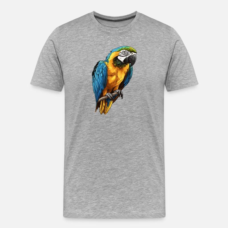 Aras Ara - Männer Premium Bio T-Shirt - Grau meliert