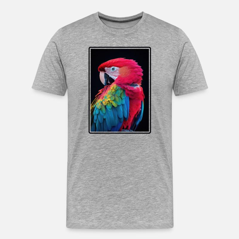 Aras Ara - Männer Premium Bio T-Shirt - Grau meliert