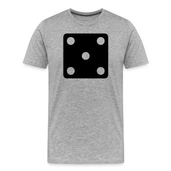 says - Men's Premium Organic T-Shirt - heather grey - Front - Damien (186cm)