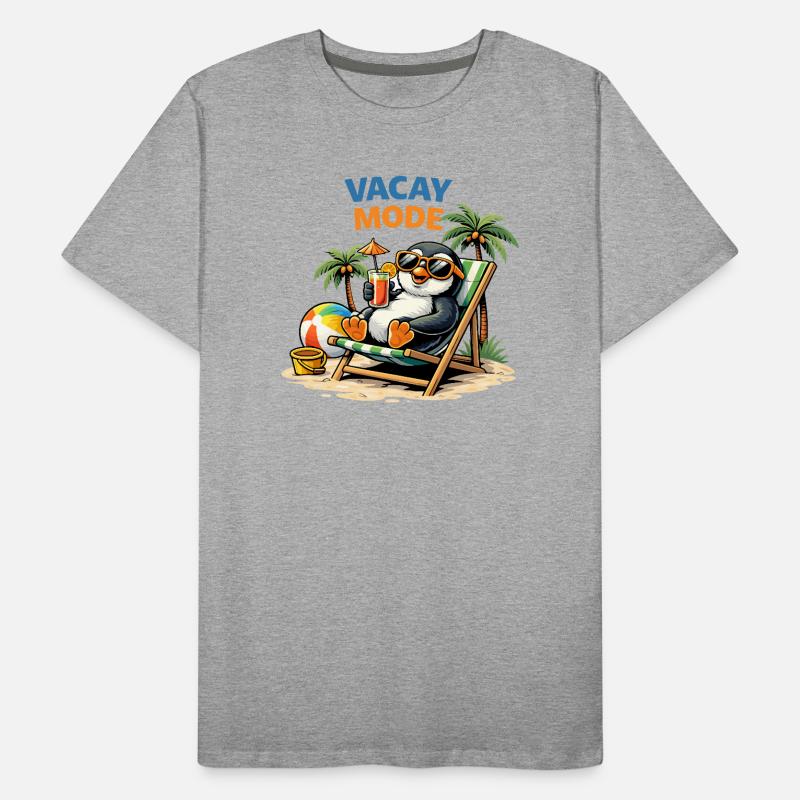 Plage des manchots Vacay Mode T-shirt bio Premium Homme