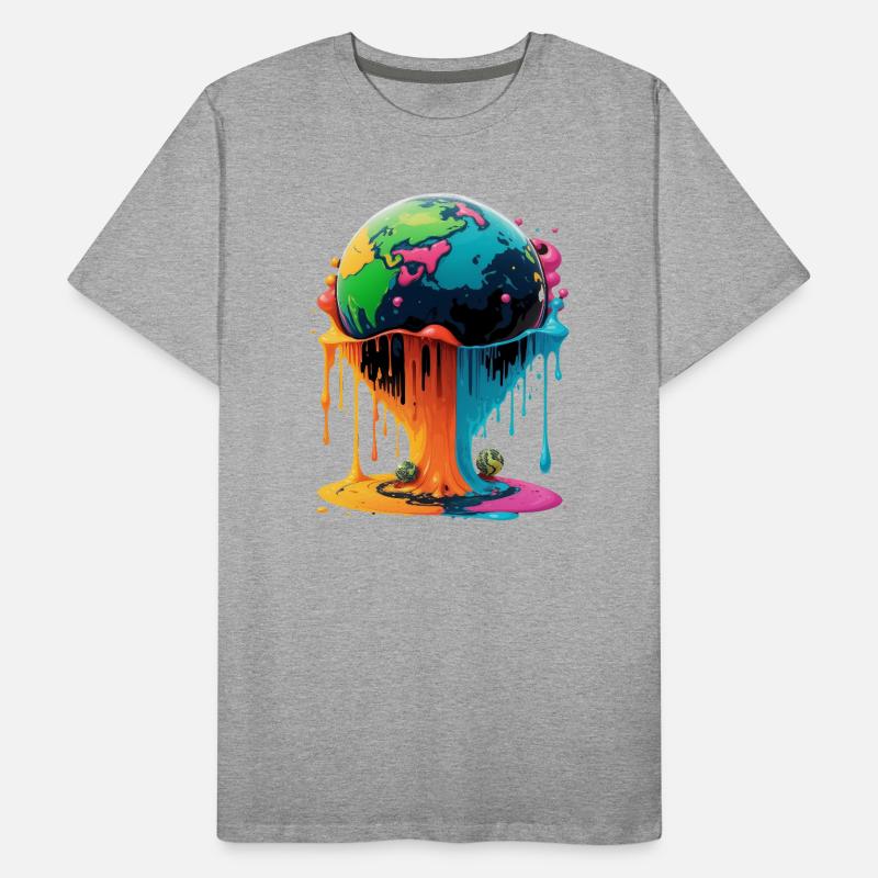 Globus - Erde - Weltkugel Männer Premium Bio T-Shirt