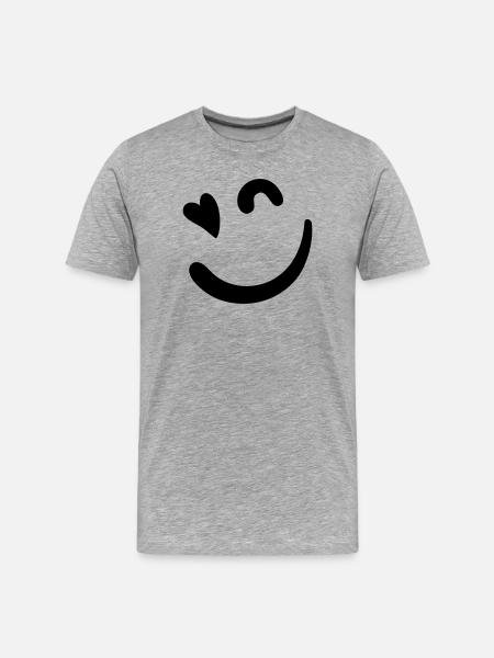 Beacon Logo – Neon Green - Men's Premium Organic T-Shirt - heather grey