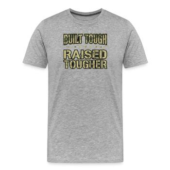 Proud Army Mama a construit un camouflage robuste - T-shirt bio Premium Homme - gris chiné - Devant - Damien (186cm)