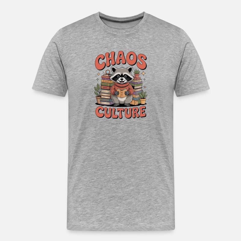 Cluttercore Enthusiast - Männer Premium Bio T-Shirt - Grau meliert