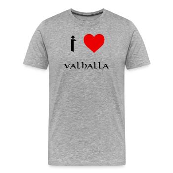 J’adore Valhalla - T-shirt bio Premium Homme - gris chiné - Devant - Damien (186cm)