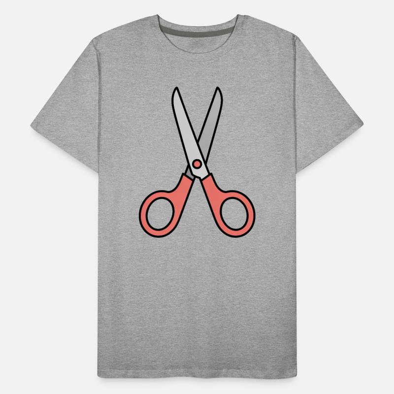 Schere - Comic-Schere Männer Premium Bio T-Shirt