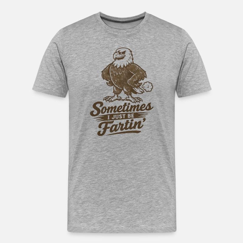Manchmal furze ich einfach nur. - Männer Premium Bio T-Shirt - Grau meliert