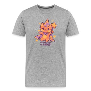 Je ne perdrai jamais mon fantaisie - T-shirt bio Premium Homme - gris chiné - Devant - Damien (186cm)