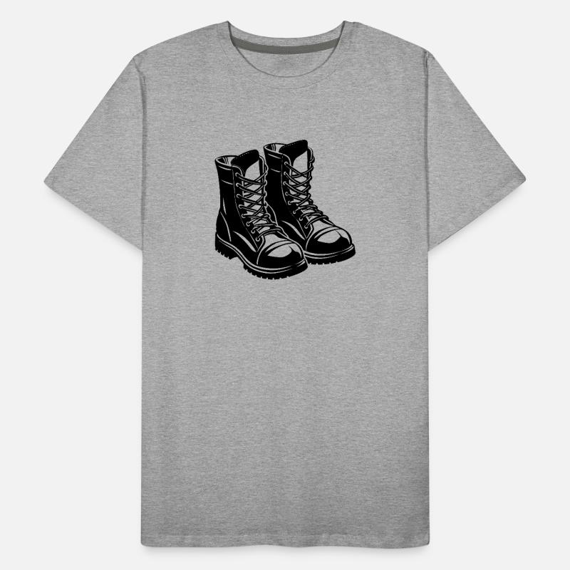 Combat Boots Men's Premium Organic T-Shirt
