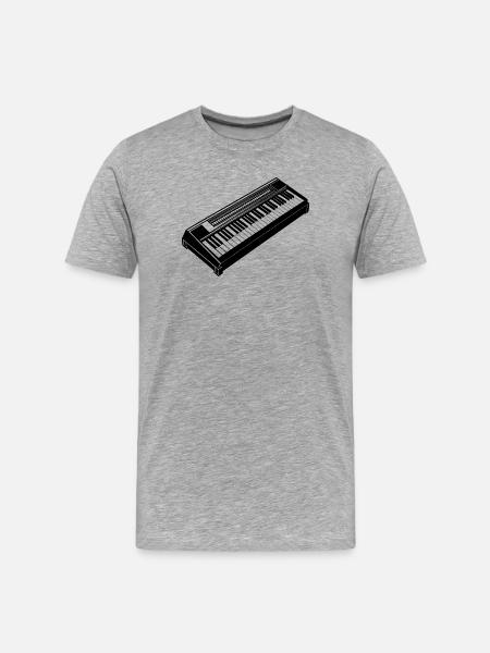 Clavier électronique - T-shirt bio Premium Homme - gris chiné