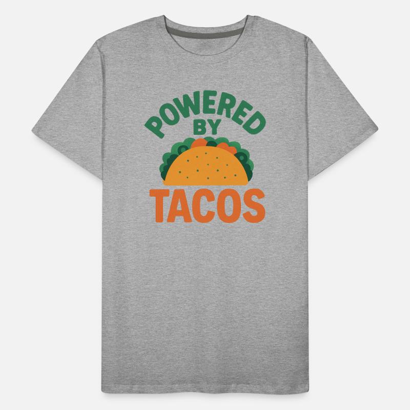 Powered by Tacos Men's Premium Organic T-Shirt