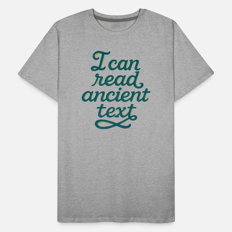 Ancient Script Tee Men's Premium Organic T-Shirt