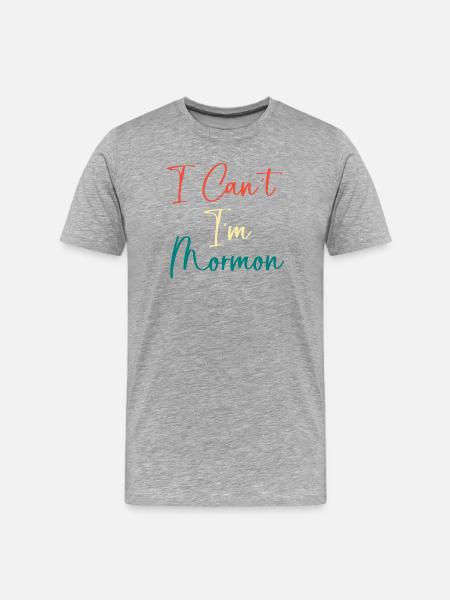 Mormons - Men's Premium Organic T-Shirt - heather grey