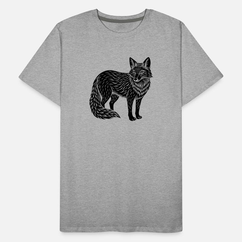 Fuchs Männer Premium Bio T-Shirt