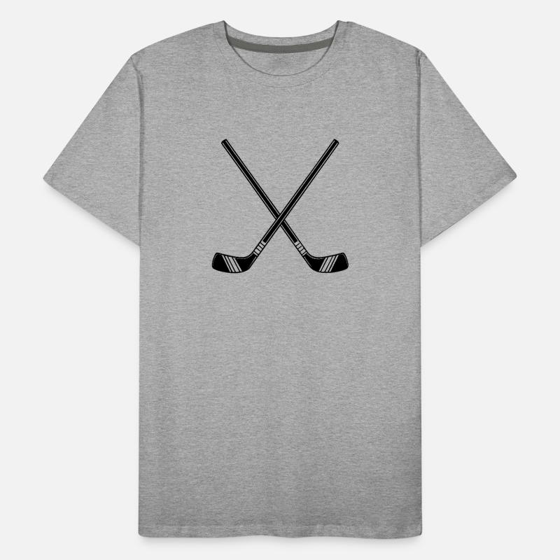 Hockeyschläger Männer Premium Bio T-Shirt
