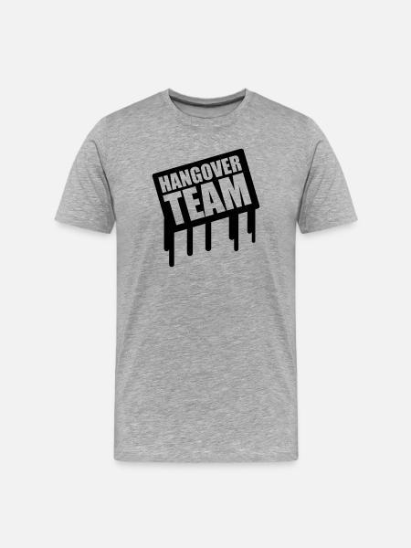 Hangover Team - Men's Premium Organic T-Shirt - heather grey