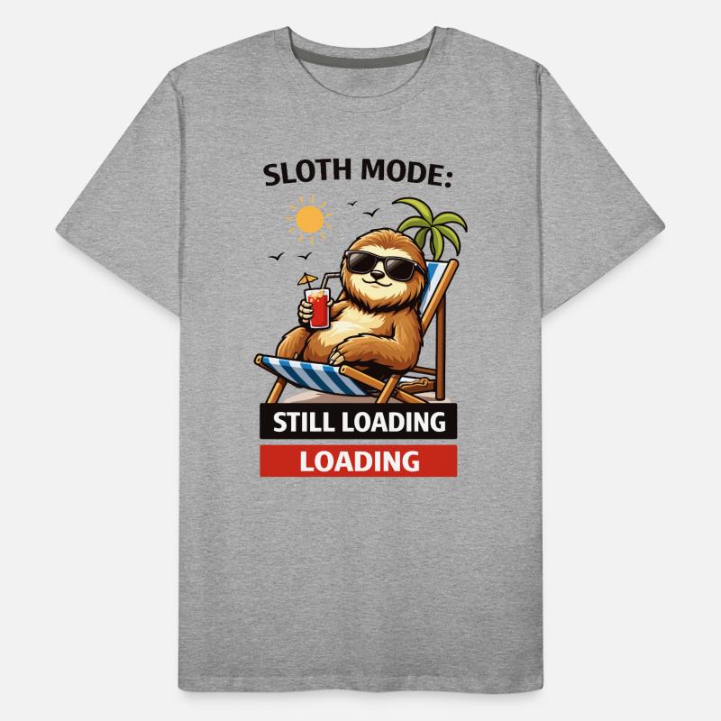 Sloth Mode: Still Loading Men's Premium Organic T-Shirt