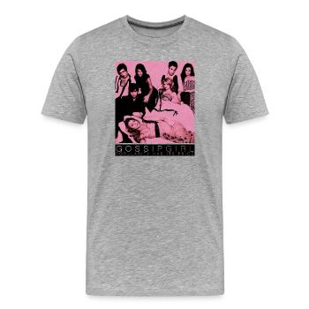 Gossip Girl Iconic Image With Main Characters - Men's Premium Organic T-Shirt - heather grey - Front - Damien (186cm)
