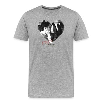 Gossip Girl Blair Waldorf And Chuck Bass - Men's Premium Organic T-Shirt - heather grey - Front - Damien (186cm)