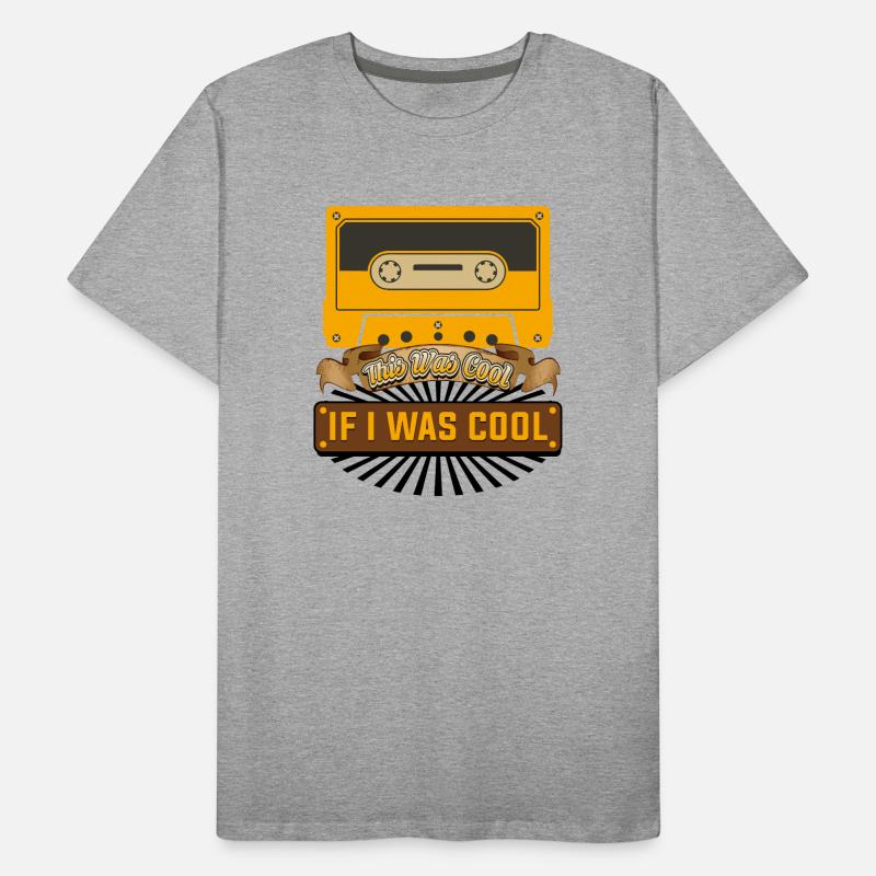 Design de citation drôle de cassette rétro T-shirt bio Premium Homme