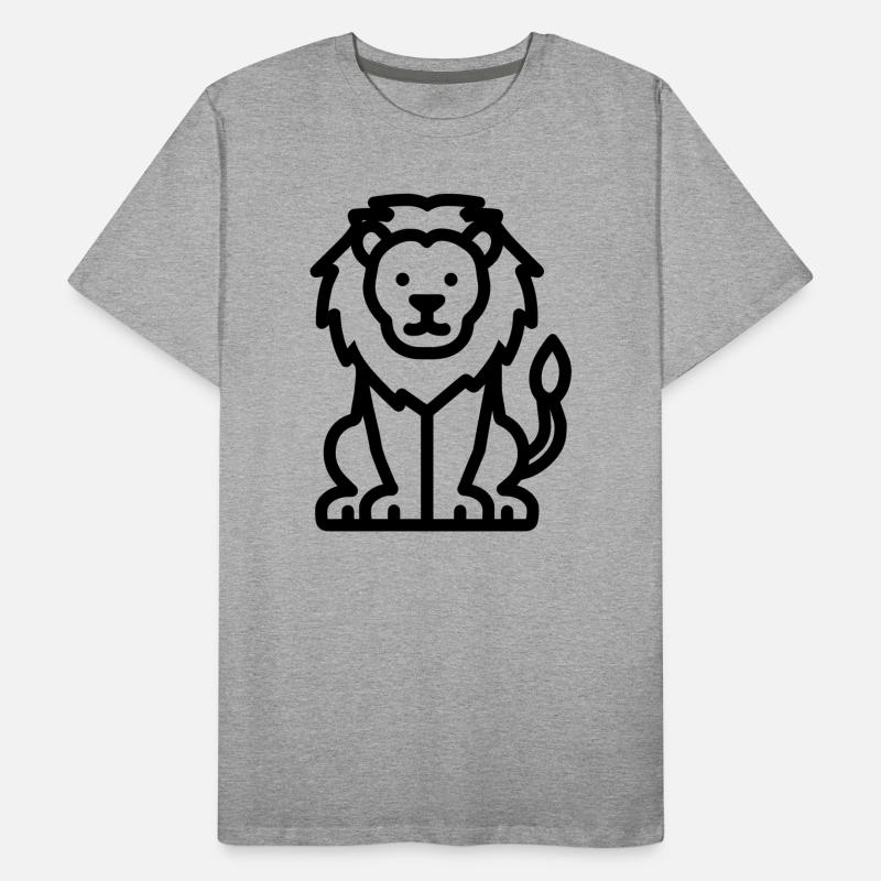 lion T-shirt bio Premium Homme