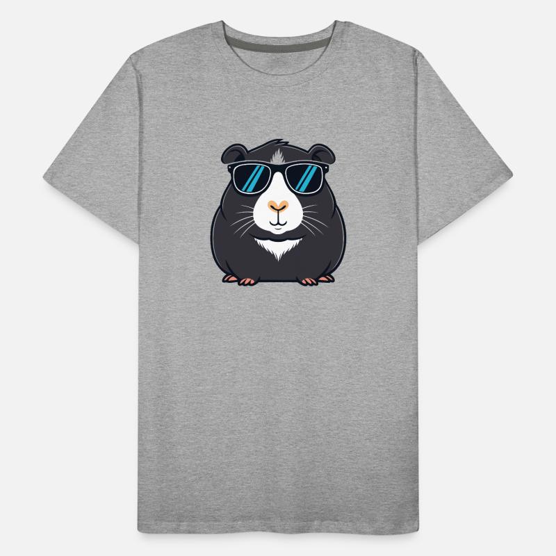 Kapybara Schwarze Kühle Sonnenbrillen Männer Premium Bio T-Shirt