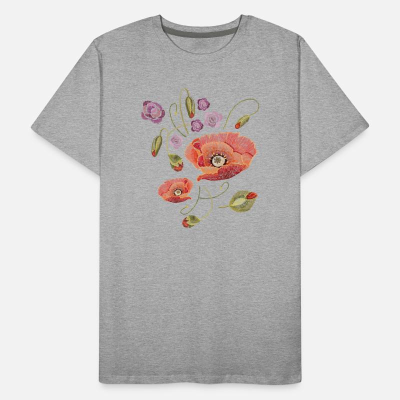 Coquelicots T-shirt bio Premium Homme