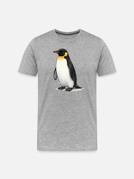 Pingouin - T-shirt bio Premium Homme - gris chiné