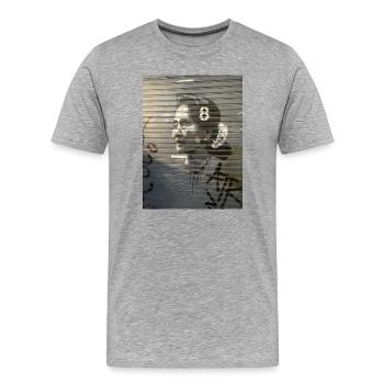 Myanmar - T-shirt bio Premium Homme - gris chiné - Devant - Damien (186cm)