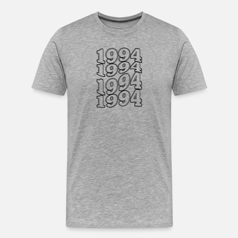 Limitierte Ausgabe 1994 – Retro-Jubiläumsgeschenk - Männer Premium Bio T-Shirt - Grau meliert