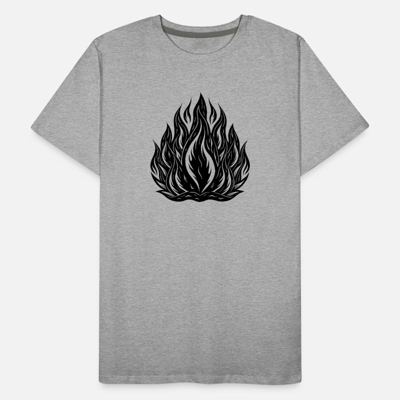 Flammen Männer Premium Bio T-Shirt