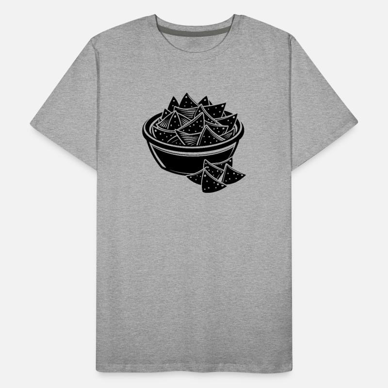 Chips and Dip Nachos Men's Premium Organic T-Shirt