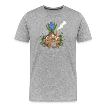 Hyacinth house - Men's Premium Organic T-Shirt - heather grey - Front - Damien (186cm)