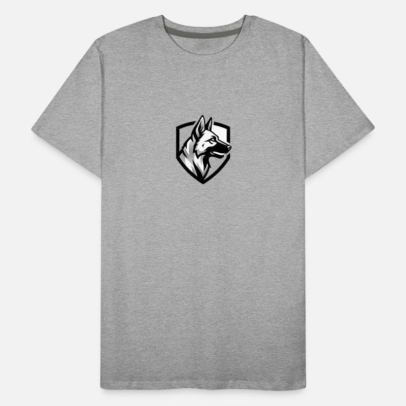 Shepherd Coat of Arms Security Men's Premium Organic T-Shirt
