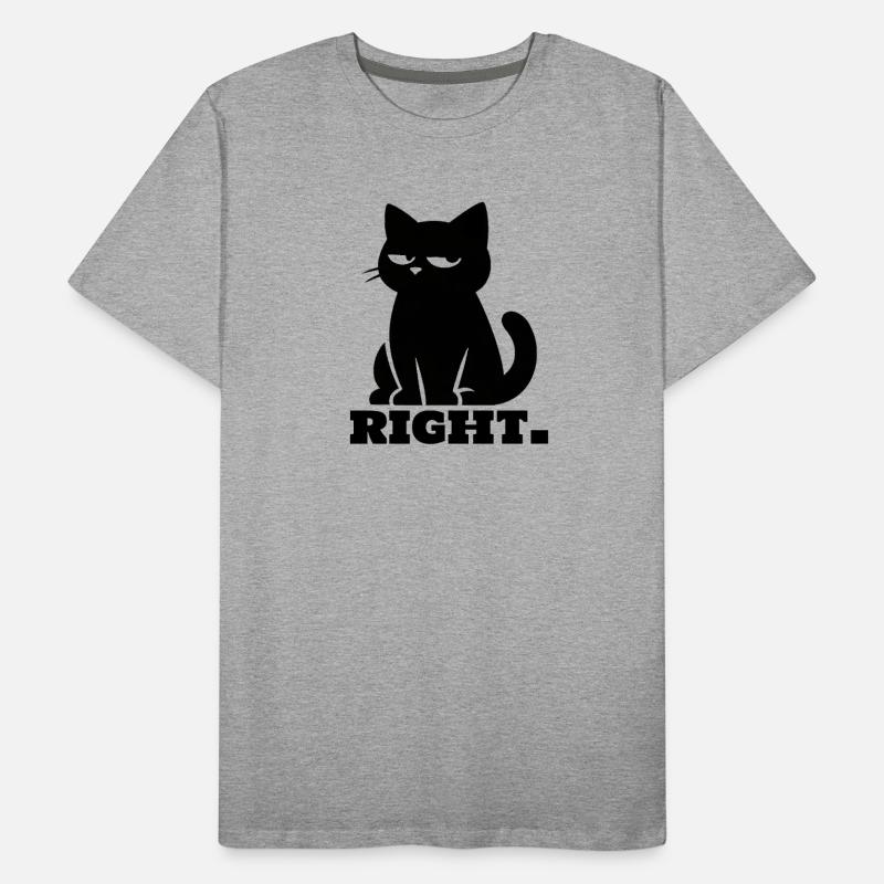 Sarcastic black cat Men's Premium Organic T-Shirt