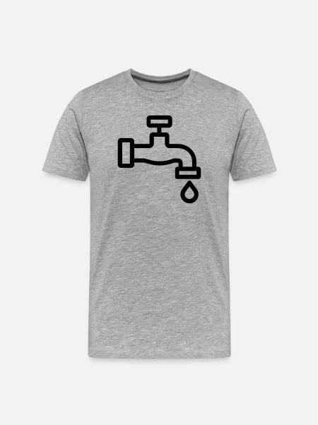 robinet - T-shirt bio Premium Homme - gris chiné