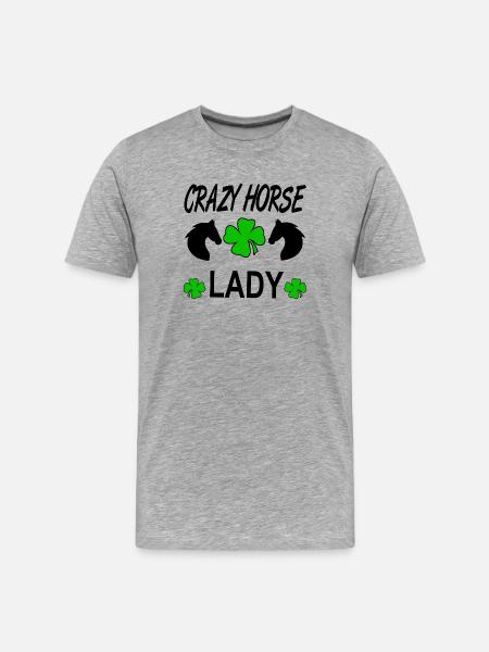 horses - Men's Premium Organic T-Shirt - heather grey
