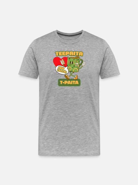 Teeshirt T-shirt - For tea lovers - Men's Premium Organic T-Shirt - heather grey