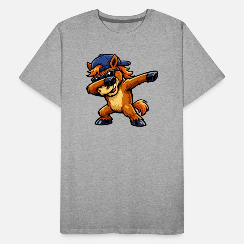 Cheval de dabing T-shirt bio Premium Homme