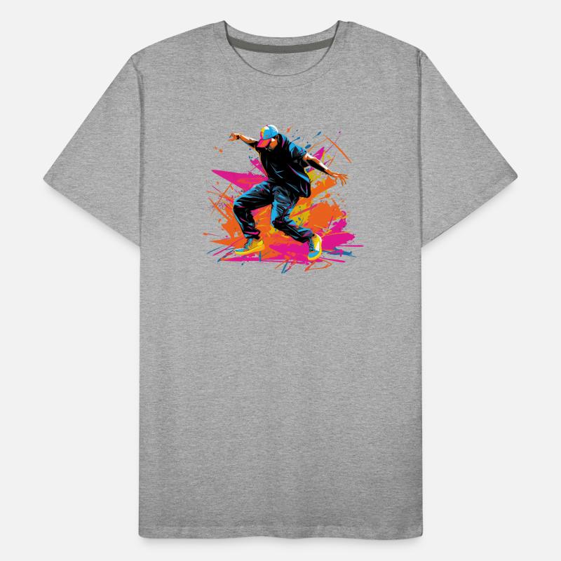Synthwave rétro B Boy T-shirt bio Premium Homme